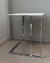 (JB) Mesa arrime estructura cromada tapa cuero / 50 × 46 × 57 P - comprar online