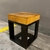 (DL) Mesa tapa cuero de Eugenio Aguirre / 27.5x27.5x36 - comprar online