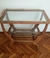(SF) Mesa bar Escandinava con detalles en bronce. Restaurada a nuevo / 75x48x64 - comprar online