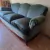(JB) Sofa tapizado en pana verde / 220 × 70 × 87 - comprar online