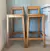 (MW) 2 banquetas de álamo nuevas / 36x35x75/98