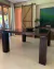 (SF) Mesa de comedor maciza con detalle en patas de acero / 140x140x76