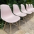 (TL) 2 sillas Eames Eiffel rosa claro / 47x45x44