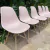 (TL) 6 sillas Eames Eiffel rosa claro / 47x45x44
