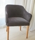 (JB) Silla tapizada en lino sintético. Nueva / 60 × 50 × 80
