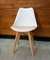 (JB) Silla tulip patas madera de haya con almhoadon / 48 × 40 × 81