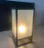 (SF) Lámpara de hierro y vidrio esmerilado / 30x30x60 - comprar online