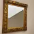 (TL) Espejo de madera dorado / 80x93x8