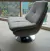 (JB) Dos sillones tapizados, base metal, uno giratorio, de Studio C /: 77 × 75 × 1 - comprar online