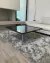 ( SA) Mesa ratona tapa espejo negro / 90 x 90 x 34 alto