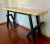 (TL) Consola enchapada con base de hierro / 150x45x75