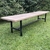 (TL) Banco de pino oregon y patas de hierro / 190x45x45