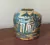 (JB) Florero antiguo de ceramica, dos de vidrio, de Bristol / diámetro 8 × 15/ diámetro 5 × 40/ 7 × 35