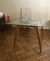 (MG) Mesa de comedor Thonet tapa de vidrio / 160 x 90 x 74