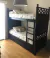 (SF) Cama cucheta con tres colchones color azul / 1x190x170