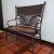 (FJ) Sillón antiguo de mimbre con esterilla / 107 x 46 x 38