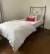 (MG) Dos camas de hierro gris con colchón y Blanqueria de Ramos Generales (edredón cubre edredón y almohadones ) Mesa de luz gris de hierro y madera - comprar online
