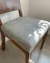 (MW) Silla madera maciza y cuero / 47x47x50 - comprar online