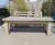 (JB) Mesa ratona con camastro madera guayubira / 160 × 60 × 57/160 × 80 × 70
