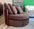 (JB) Sillon tapizado en pana / diámetro 120 × 68/40