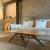 (SF) Mesa ratona con patas color gris / 120x60x35