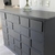 (MW) Mueble madera maciza pintado de gris / 130x52x91- cajones 22x13 - comprar online