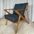 (TL) Sillones escandinavos con almohadones funda lino negro / 72x72x83