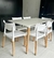 (ID) Juego de comedor importado con 6 sillas / 43x44,5x44/76,5 sillas 140x80x75 mesa