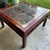 (TL) Mesa oriental de madera / 85x85x47