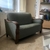 (MG) Sillón antiguo tapizado / 135 x 68 x 40/60/80