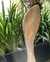 (MW) Escultura de Alejandra Hoeffner de madera teca / 18x10 base × 1 alto