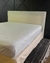 (MW) Cama c respaldo y pollera de lino offwhite- de Santas Negras- colchon incluido / respaldo 190x112- colchon 2x180