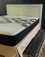 (MW) Cama c respaldo y pollera de lino offwhite- de Santas Negras- colchon incluido / respaldo 190x112- colchon 2x180 - comprar online
