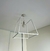 (JB) Lampara colgante madera pintada / 52 × 52 × 50
