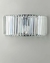 (JB) Dos apliques marco metal niquelado / 42 × 20