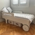 (TL) 2 camas laqueadas / chica con colchon 155x80x60 / Grande sin colchon 90x195x60