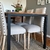 (ID) 4 Sillas de Oromanta tapizadas en lino / 48 x 48 x 48/100