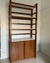 (SF) Biblioteca madera maciza y estantes laqueados / 1x40x210