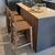 (DL) Banquetas Nuevas de madera petiribi encordadas en hilo polipropileno en color yute, crudo y negro / 38x40x 92 /63 altura asiento o 75