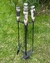 (DL) Set de chimenea nuevos de hueso o de asta de ciervo / 20 diámetro x 92 - The Stock Muebles