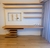 (JB) Biblioteca con escritorio madera melamina enchapada / 239 × 63 × 207