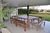 (MW) Juego exterior de lapacho / mesa 240X180X76/ 2 bancos grandes 180X53 Y 4 bancos chicos 122X53