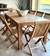 (TL) Mesa de teca importada de Indonesia Sillas de teca plegables / 200x100x78 Nuevo 46x60x90