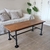 (ID) Mesa ratona con tapa de pino brasil / 130 x 48 x 50