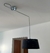 (JB) Lampara techo de policarbonato y tela de Griscan / 80 largo brazo, pantalla diámetro 45 × 22 - comprar online