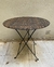 (LP) Mesa de ratan plegable con patas de hierro / 80 x 73