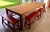 (JB) Mesa de madera eucalipto grandi / 3 × 120 × 75