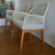 (JB) 12 sillas, 2 con apoyabrazos, hechas con hilo de algodón, estructura madera / 53 × 50 × 88/59 × 50 × 87 - comprar online