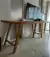 (JB) Escritorio y cajonera con rueditas madera petiribi / 3×53×74/1×40×60