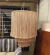 (JB) Lampara de techo estructura hierro y yute natural / diámetro 70 × 95